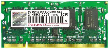 Transcend - TS128MSQ64V6U-i - Transcend 1 GB DDR2 667MHz Pӛ ȴģK TS128MSQ64V6U-i, SODIMM		