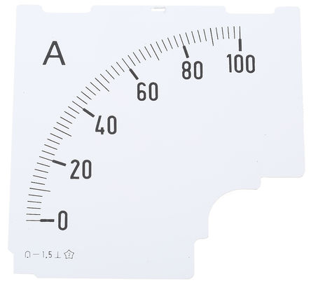 HOBUT - D96MC DIAL 0/100A - HOBUT D96MC ϵ 0/100A For Shunt 75mV ֱ ģM D96MC DIAL 0/100A, 96mm  x 38.5mm , _ 1.5 (j)		