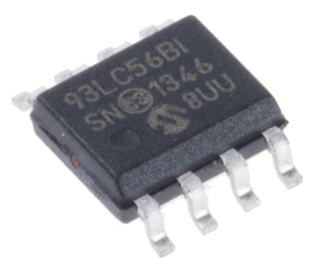 Microchip - 93LC56B-I/SN - Microchip 93LC56B-I/SN  EEPROM 惦, 2kbit,  - Microwireӿ, 2.5  5.5 V, 8_ SOICb		