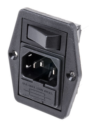 Bulgin - BVB01/Z0000/01 - Bulgin 尲b C14 IEC ^ BVB01/Z0000/01, Ӷ˽, ~10A, 250 V 		