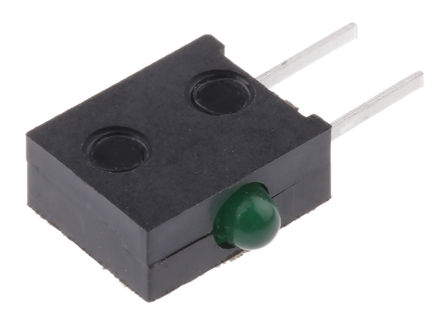 Broadcom - HLMP-6500-F0010 - Broadcom HLMP-6500-F0010 Gɫ ֱ LED ָʾ, 90 , 1 LED, 2.7 V, ͨװb		