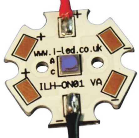 Intelligent LED Solutions - ILH-ON01-DEBL-SC201-WIR200 - ILS OSLON1 PowerStar ϵ {(ln)ɫ A LED  ILH-ON01-DEBL-SC201-WIR200, 560 mW		