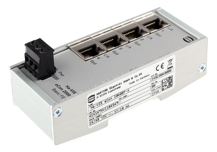 Harting - 24020040000 - Harting 4RJ45 ˿ 100mݔ ̫W(wng)QC 24020040000, DIN ܉b, 10 Mbit/s, 100 Mbit/s		