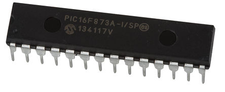 Microchip - PIC16F873A-I/SP - Microchip PIC16F ϵ 8 bit PIC MCU PIC16F873A-I/SP, 20MHz, 7.2 kB128 B ROM W, 192 B RAM, SPDIP-28		