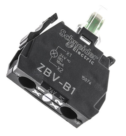 Schneider Electric - ZBVB1 - Schneider Electric XB4 XB5 ϵ K ZBVB1, 24 V, ɫ LED, ᔽӶ		