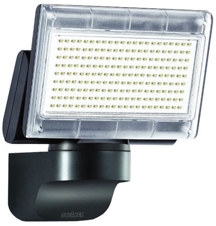 Steinel - XLED Home 1  Slave black - Steinel XLED Home ϵ 12 W IP44 LED  659912, 198 LED, 230  240 V, 210 x 175 x 180 mm		