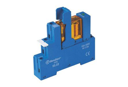 Finder - 4831.8012.0060 - Finder 4831.8012.0060 εpS DIN܉ ӿ^ģK, 10A, 12V ac		