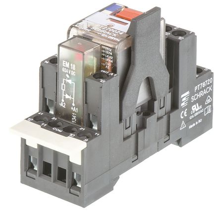TE Connectivity - PT2S7LC4 8-1415074-1 - TE Connectivity PT2S7LC4 8-1415074-1 ppS DIN Rail ]i^, 24V dc		