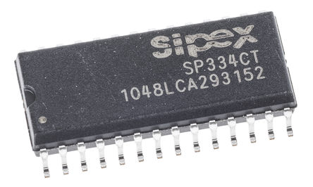 EXAR - SP334CT-L/TR - EXAR SP334CT-L/TR ɾհl(f), 2 (RS-485)3 (RS-232)-TX, 2/5-RX, 2-TRX, 10MBps, 28_ SOIC Wb		