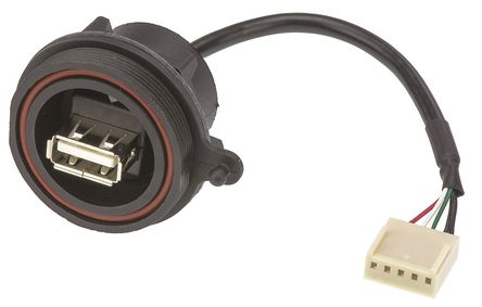 Bulgin - PX0843/A - Bulgin 132mm USB |M PX0843/A, USB 2.0		