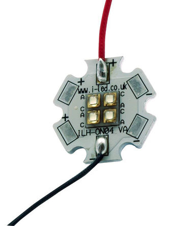 Intelligent LED Solutions - ILH-SO04-SIVG-SC201-WIR200. - ILS OSLON Signal PowerStar ϵ 4 Gɫ A LED  ILH-SO04-SIVG-SC201-WIR200., 244 lm, 		