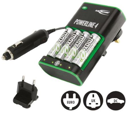 Ansmann - 5117553-UK - Ansmann 5117553-UK 4 (AA)/4 (AAA) Powerline 4 Zerowatt k/懚늳 늳س, W/Ӣ^		