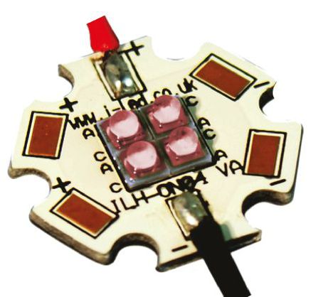 Intelligent LED Solutions - ILH-ON04-RED1-SC201-WIR200. - ILS OSLON4 PowerStar ϵ 4 tɫ A LED  ILH-ON04-RED1-SC201-WIR200., 328 lm		