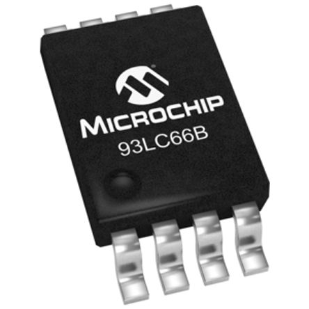 Microchip - 93LC66B-I/ST - Microchip 93LC66B-I/ST EEPROM 惦, 4kbit, 256 x, 16bit,  - 3ӿ, 400ns, 2.5  5.5 V, 8_ TSSOPb		