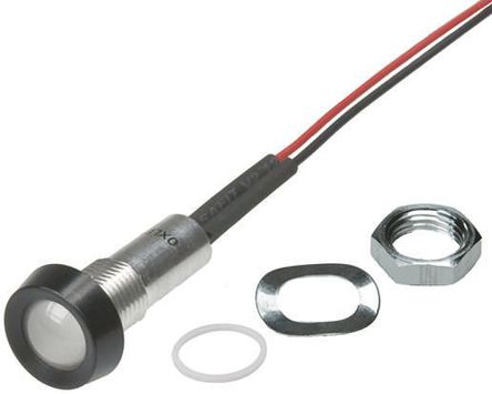 Oxley - STR/LH/8/FL30/YW - Oxley STR/LH/8/FL30/YW  Sɫ LED ָʾ, Ӷ, 8mmb׳ߴ, 2.2 V		