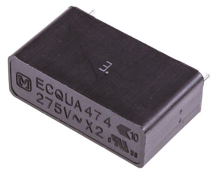 Panasonic - ECQUAAF474MA - Panasonic ECQUA ϵ 470nF ۱ϩ (PP) ECQUAAF474MA, ±20%, 275 V , ͨ		