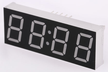 Broadcom - HDSP-B09G - Broadcom 4ַ 7  Gɫ LED (sh)a HDSP-B09G, 4.5 mcd, ҂(c)С(sh)c(din), 14.22mmַ, ͨװb		