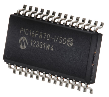Microchip - PIC16F870-I/SO - Microchip PIC16F ϵ 8 bit PIC MCU PIC16F870-I/SO, 20MHz, 2K x 14 ֣64 x 8  ROM W, 128 B RAM, SOIC-28		
