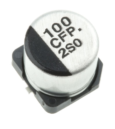 Panasonic - EEEFP1C101AP - Panasonic FP SMD ϵ 16 V ֱ 100F SMD X늽 EEEFP1C101AP, 20%ݲ, 260m(ֵ), +105C, Db		