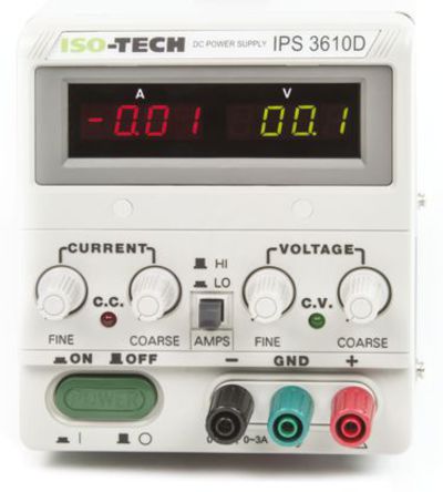 ISO-TECH - IPS3610D - ISO-TECH SPS-3610 _ʽԴ, 1 ݔ, 0  36V, 0  10A, 500W		