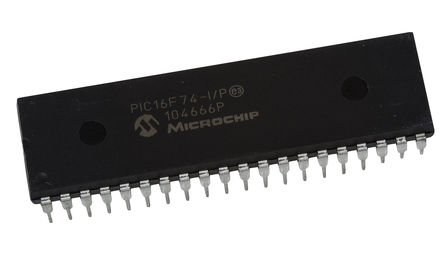 Microchip - PIC16F74-I/P - Microchip PIC16F ϵ 8 bit PIC MCU PIC16F74-I/P, 20MHz, 4K x 14  ROM W, 192 B RAM, PDIP-40		
