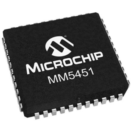 Microchip - MM5451YV - Microchip MM5451YV 5 LED , 5 V 9 V, 44_ PLCCb		