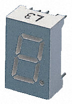 Kingbright - SA05-11SURKWA - Kingbright 1ַ 7  tɫ LED a SA05-11SURKWA, 69 mcd, ҂Сc, 12.7mmַ, ͨװb		