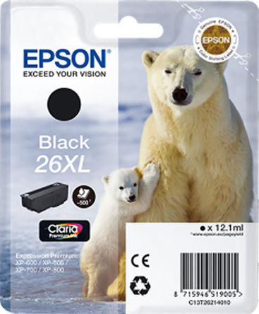Epson - C13T26214010 - Epson ɫ ī, 26XL̖ī		