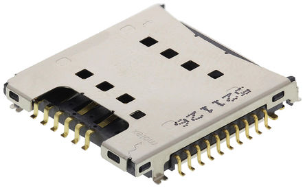 Molex - 49619-1611 - Molex 1.09 mm, 1.27 mm 18 ֱ ĸ SMT 惦 SIM B 49619-1611, Ӷ˽		