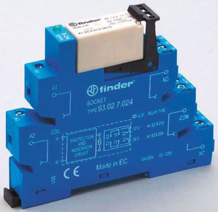 Finder - 38.52.0.125.0060 - Finder 38.52.0.125.0060 ppS DIN܉ ӿ^ģK, 125V ac		