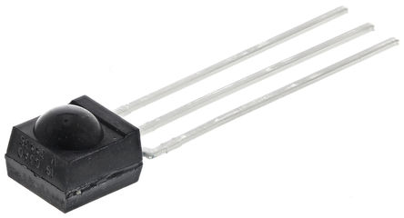 Vishay - TSOP34438 - Vishay 38kHz IR  TSOP34438, 950nmL, 45mݔx, 3		