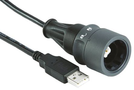 Bulgin - PXP6040/B/5M00 - Bulgin 5m ɫ USB |M PXP6040/B/5M00, USB 2.0		