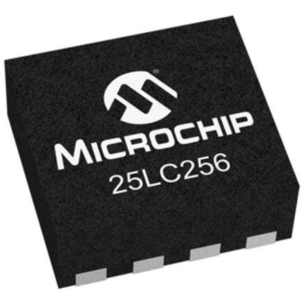 Microchip - 25LC256-E/MF - Microchip 25LC256-E/MF EEPROM 惦(ch), 256kb, 32768 x, 8bit, SPIӿ, 160ns, 2.5  5.5 V, 8_ DFNb		