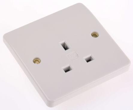 MK - K780 WHI - MK Logic Plus ϵ IP2XD 1M MK ɫ ؼȩ G  - Ӣʽ Դ K780 WHI, 13A, 230V ac		