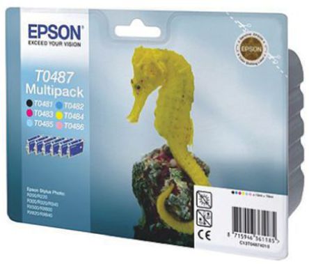 Epson - C13T04874010 - Epson ɫɫ\ɫ\tɫtɫSɫ ī, T0487̖ī, ڶN̖ӡC(j)		