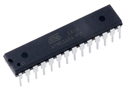Atmel - ATMEGA8A-PU - Microchip ATmega ϵ 8 bit AVR MCU ATMEGA8A-PU, 16MHz, 512 B8 kB ROM W, 1 kB RAM, PDIP-28		