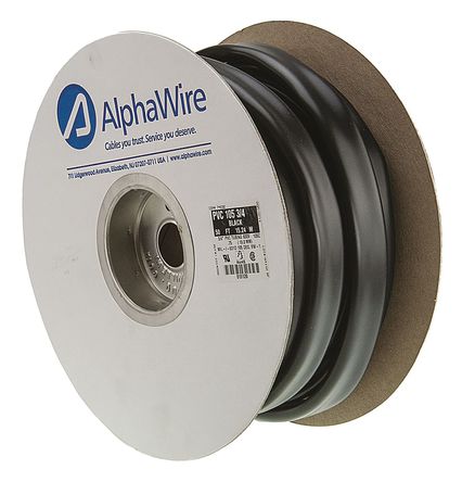 Alpha Wire - P1053/4 BK007 - Alpha Wire 15mL 19.05mmֱ ɫ PVC |׹ P1053/4 BK007		