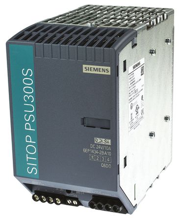 Siemens - 6EP1434-2BA10 - Siemens 240W _(ki)P(gun)ģʽ DIN (do)܉尲bԴ 6EP1434-2BA10, 91%Ч, 550V acݔ, 10Aݔ, 24V dcݔ 24V dc/		