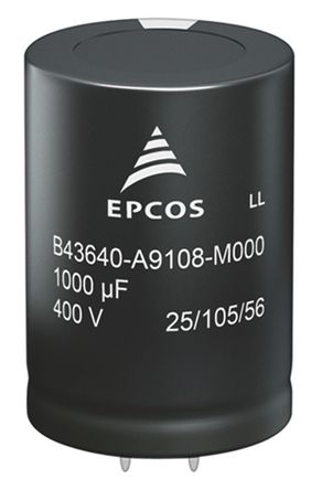 EPCOS - B43644B6127M000 - EPCOS B43644 ϵ 500 V ֱ 120F ͨ X늽 B43644B6127M000, 20%ݲ, 710m(ֵ), +105C, B43644b		