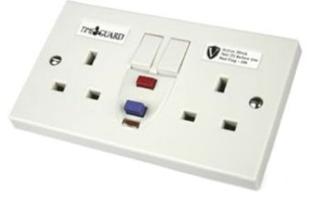 Theben / Timeguard - RCD05WAV - Theben / Timeguard Valiance ϵ BS ˜ 13A ɫ ؼȩ RCD  RCD05WAV, N_P, 2M 30mA,  145mm  85mm, 230V ac		