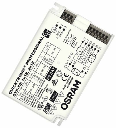 Osram - QTP-T/E 1x18, 2x18 - Osram QUICKTRONIC ϵ 1 x 20 W   QTP-T/E 1x18, 2x18, 220  240 V, ʹСչ		