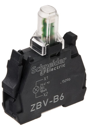 Schneider Electric - ZBVB6 - Schneider Electric XB4 XB5 ϵ K ZBVB6, 24 V, {ɫ LED, ᔽӶ		