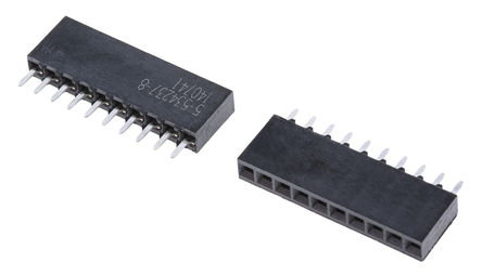 TE Connectivity - 5-534237-8 - TE Connectivity AMPMODU Mod II ϵ 1 10· ֱ 2.54mm ͨ ӡˢ· 5-534237-8, Ӷ˽, 匦		