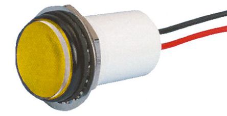 Dialight - 5571705203F - Dialight 5571705203F 17.8 mm Ƕʽ Sɫ LED ָʾ, Ӷ, 11/16inb׳ߴ, 24 V ֱ		