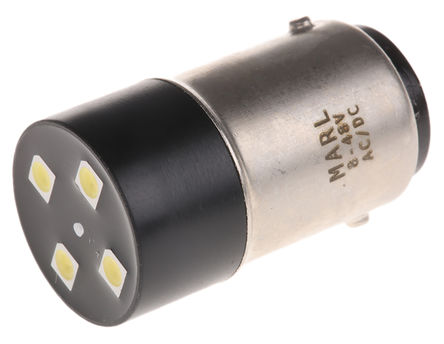 Marl - 240-063-64 - Marl ɫ BA15d LED  240-063-64, 1500 mcd, 10 mA, 48 V /ֱ, 16mmֱ		