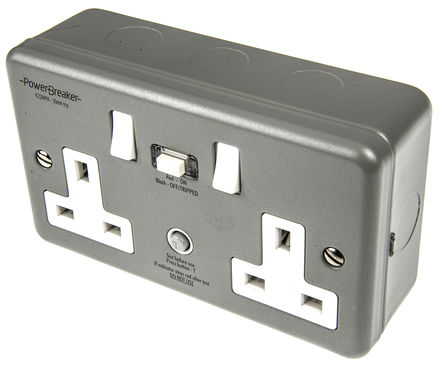 Power Breaker - K22MP-C - Power Breaker PowerBreaker H ϵ BS ˜ 13A ɫ zb RCD  K22MP-C, N_P, 2M 30mA,  147mm  86mm, 230V ac		