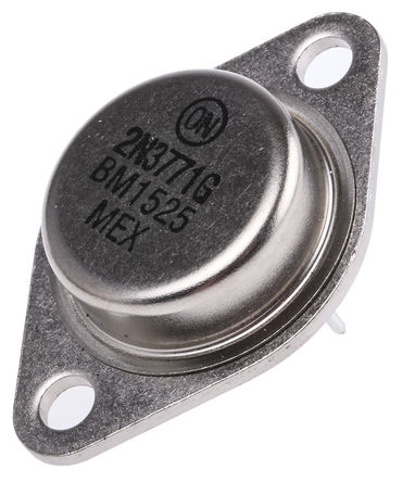 ON Semiconductor - 2N3771G - ON Semiconductor 2N3771G , NPN w, 30 A, Vce=40 V, HFE:5, 50 kHz, 2_ TO-204AAb		