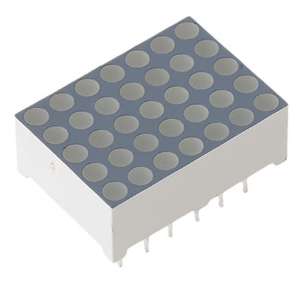 Kingbright - TA07-11GWA - Kingbright TA07 ϵ 1ַ  7 x 5c Gɫ LED @ʾ TA07-11GWA, 12 mcd, 17.2mmַ, ͨװb		