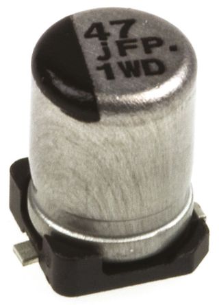 Panasonic - EEEFPJ470UAR - Panasonic FP SMD ϵ 6.3 V ֱ 47F SMD X늽 EEEFPJ470UAR, 20%ݲ, 850m(ֵ), +105C, Bb		