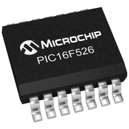 Microchip - PIC16F526-I/SL - Microchip PIC16F ϵ 8 bit PIC MCU PIC16F526-I/SL, 20MHz, 1024  ROM W, 67 B RAM, SOIC-14		